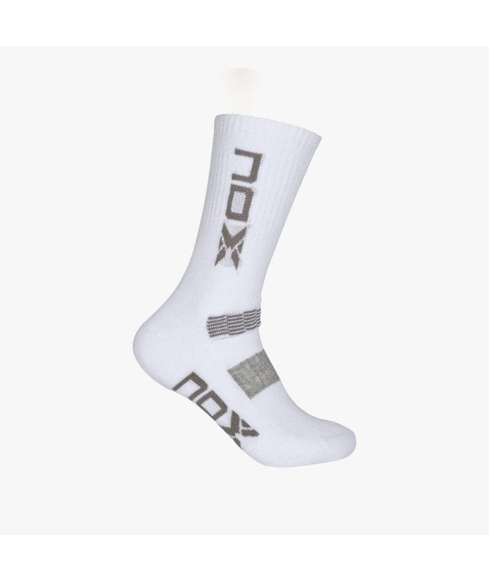 Nox Pro Grey White Socks 1 Pair