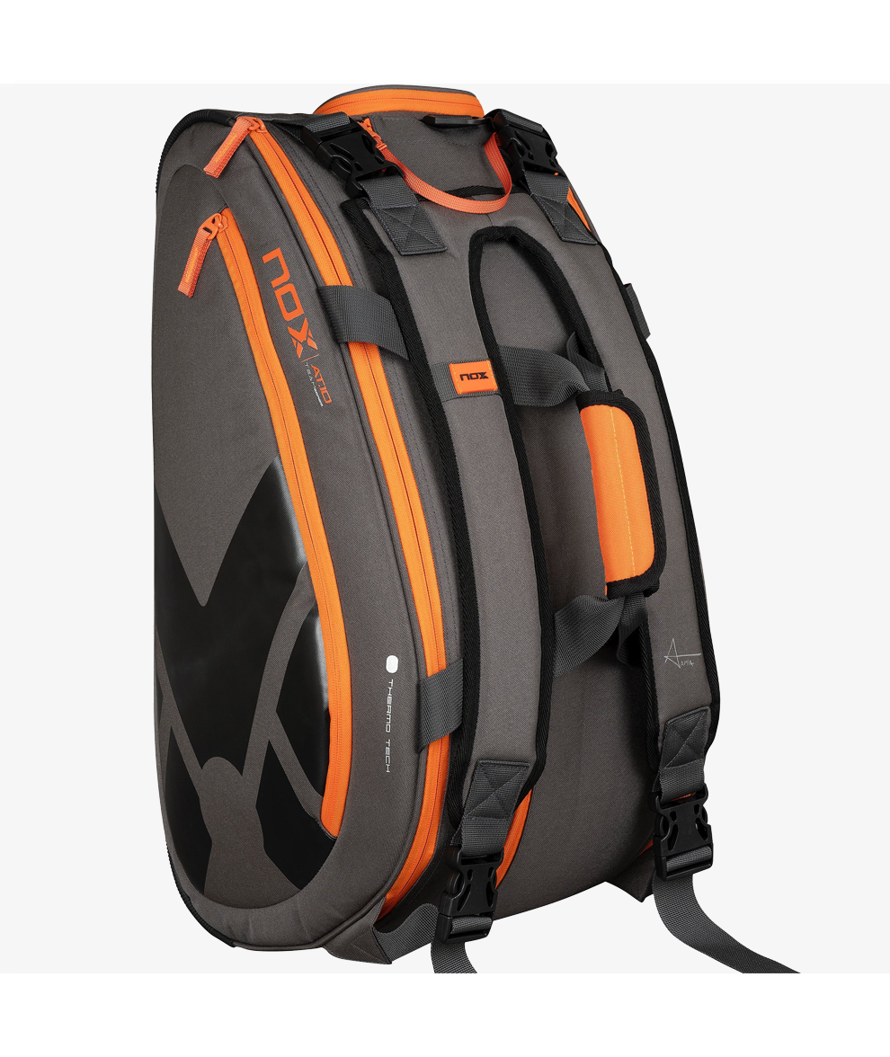 AT10 TEAM GREY/ORANGE PADEL BAG