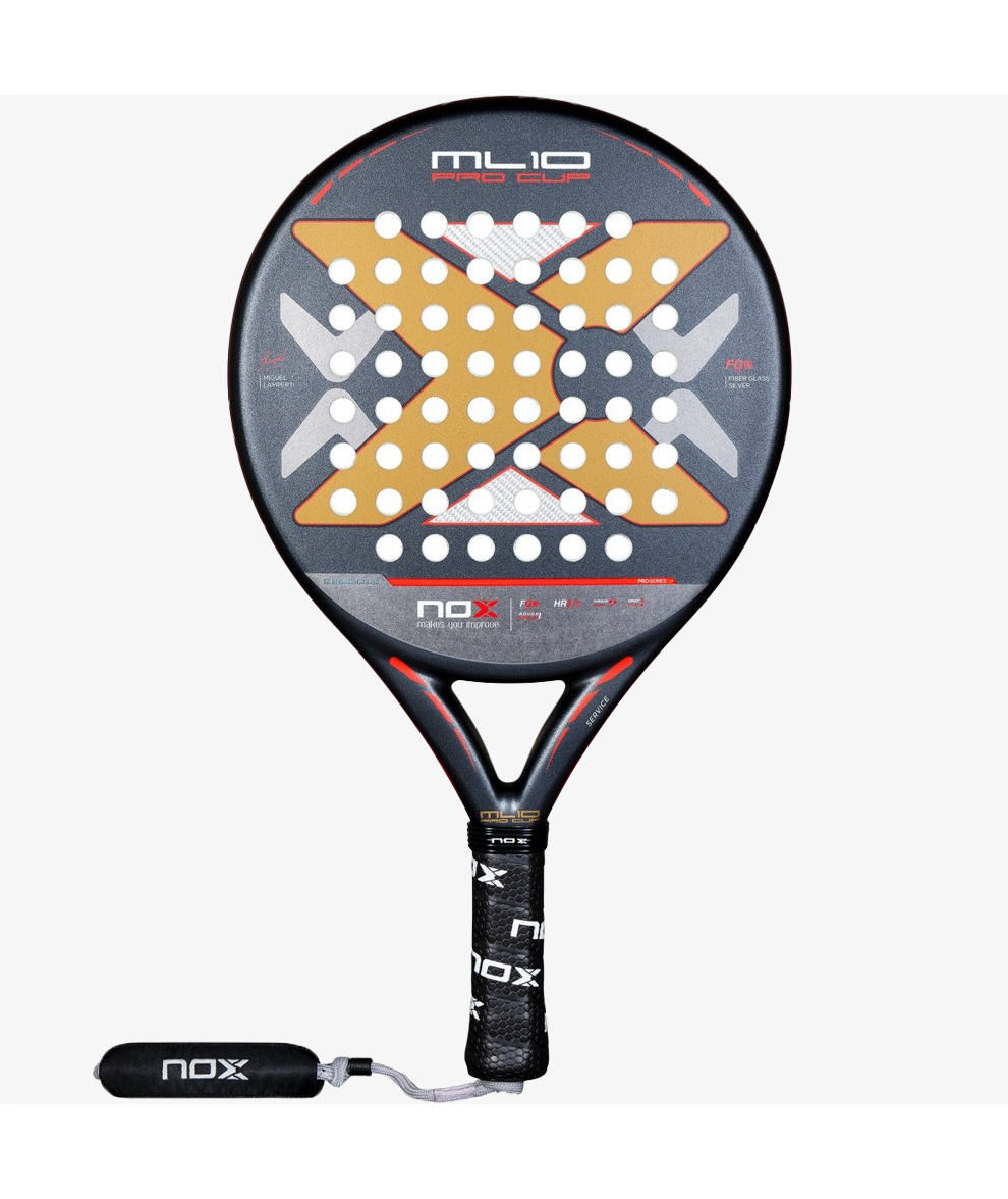 NOX ML10 PRO CUP ROUGH SURFACE EDITION. Miguel Lamperti's racket