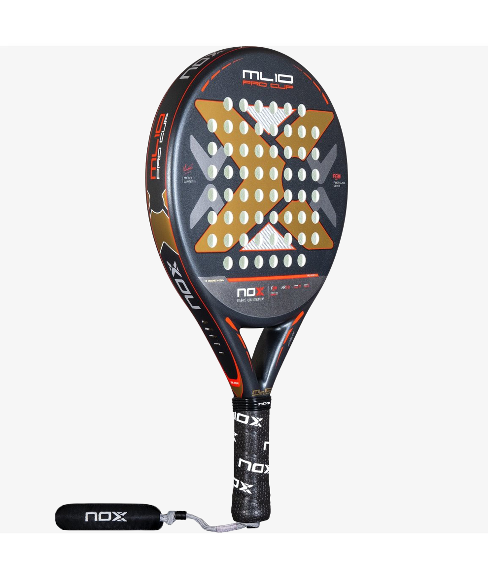 NOX ML10 PRO CUP ROUGH SURFACE EDITION. Miguel Lamperti's racket 3