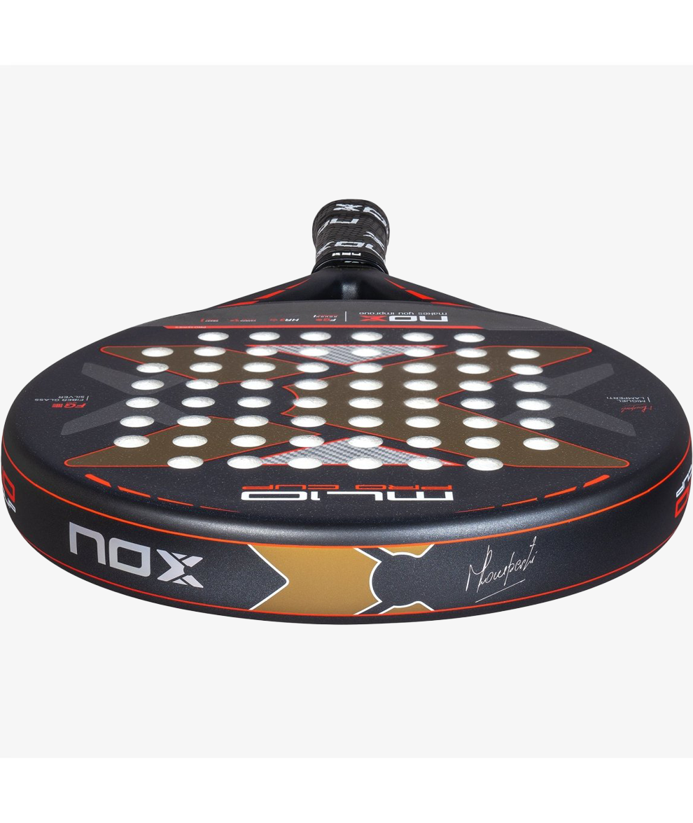 NOX ML10 PRO CUP ROUGH SURFACE EDITION. Miguel Lamperti's racket 4
