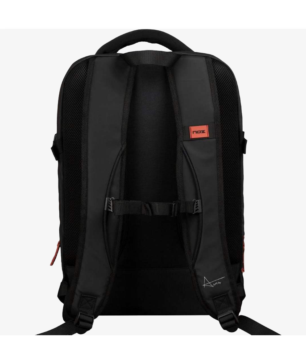 Nox AT10 Luxury Open Series Backpack Black Red 2