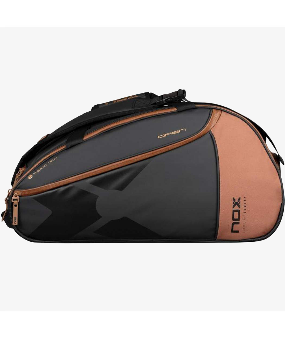 Nox AT10 Luxury Open Series Black Brown Padel Bag 1