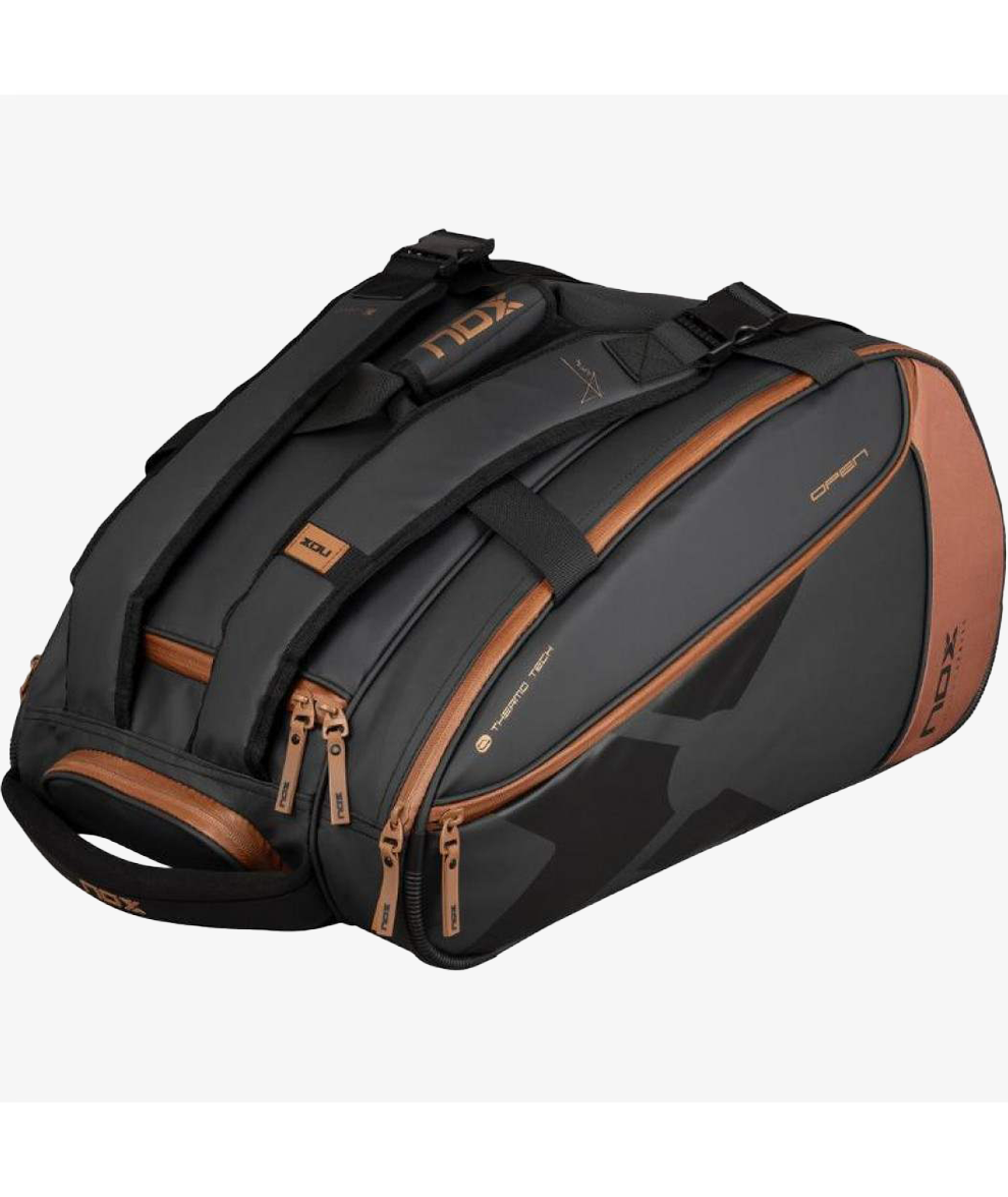 Nox AT10 Luxury Open Series Black Brown Padel Bag 3